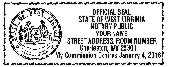 West Virginia Notary Seal<br>Self-Inking Stamp