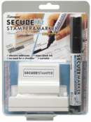 Protect yourself with our secure stamps and markers. Special black ink obscures private information and is perfect for hiding personal data.