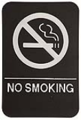 $9.95 Braille ADA NO SMOKING Signs. Our signs are available in Blue or Black and come with white text &  graphics. Mounting bracket optional.