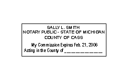 MICHIGAN - Michigan Notary
Self-Inker 