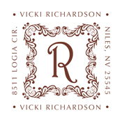 Discount monogram stamps, address monogram, from the kitchen of monogram, cheap monogram stamps, custom monogram stamps.