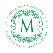 Discount monogram stamps, address monogram, from the kitchen of monogram, cheap monogram stamps, custom monogram stamps.