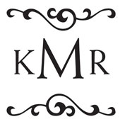 Discount monogram stamps, address monogram, from the kitchen of monogram, cheap monogram stamps, custom monogram stamps.
