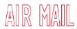 1001 - 1001  Stock One Color Air Mail