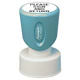 N51, round inspector stamp, round preinked stamp, round message stamp