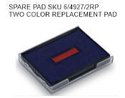 Trodat Printy 4727 Replacement Pad - 2 Color, 6/4927/2