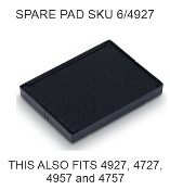 Trodat Printy 4927 Replacement Pad,
One Color Pad, SKU 6/4927