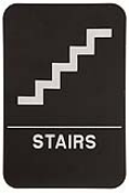 $9.95 Braille ADA STAIRS Signs. Our signs are available in Blue or Black and come with white text &  graphics. Mounting bracket optional.