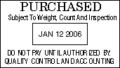 plastic mount dater with your copy