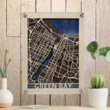 LARGE- 16X20  Custom Laser Cut Wood City Map: Personalized Wall Art. Customized with city of your choice. Wood City Map, Laser Cut, Wood Map, Map, City Map, Wall Art, Wall Decor