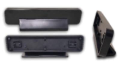 FREE STANDING DESK *HOLDER ONLY* WITH BLACK BASE FOR SAPR1759 PLATE WHICH HAS ROUNDED CORNERS.PLASTIC ARCHITECTURAL PLATE.