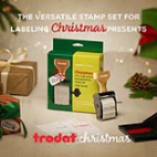 The Trodat Christmas Stamp Kit makes labelling and personalizing Christmas presents fast & easy. The 3-coloured stamp pad allows you to explore your creativity and combine the unique designs with the different ink colors. The kit  comes with 16 labels too