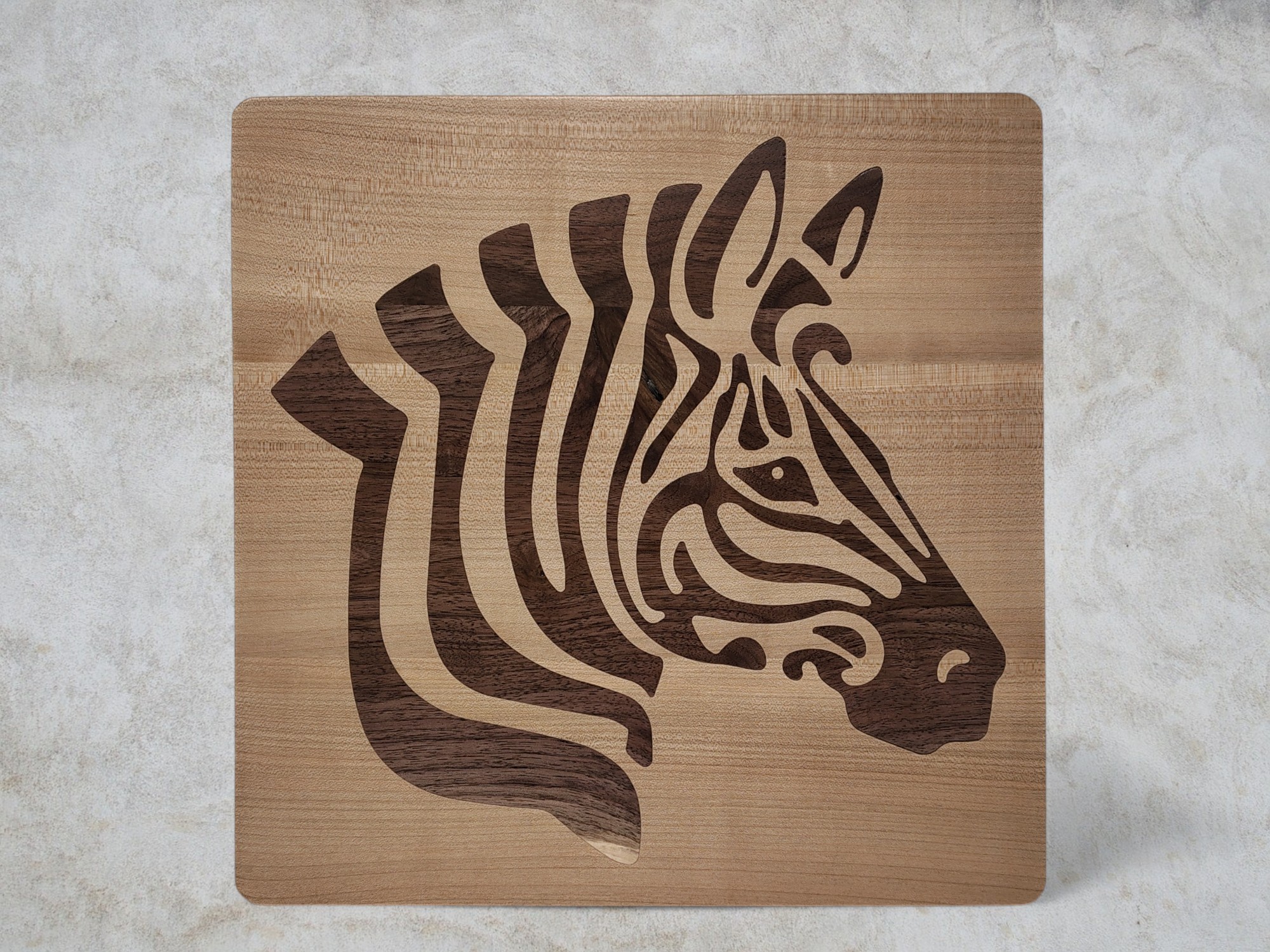 Maple Zebra, Rustic Home Decor, Unique Wooden Art Piece, Nature-Inspired Gift, Nursery Decor, Wood Gift