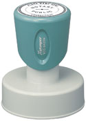 round preinked stamp, notary seal stamp, round Xstamper